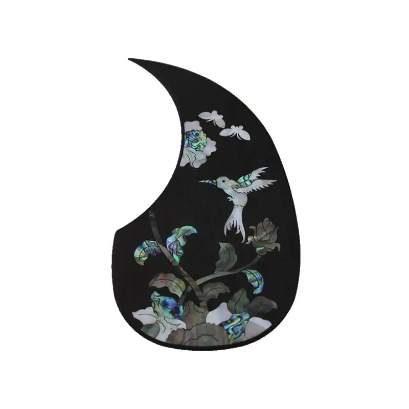 Pickguard de Violão Adesivo de Alta Acessórios para Guitarra Qualidade Peça Folk Violão Acústica Madeira Rosa Ébano 1 - Image 2