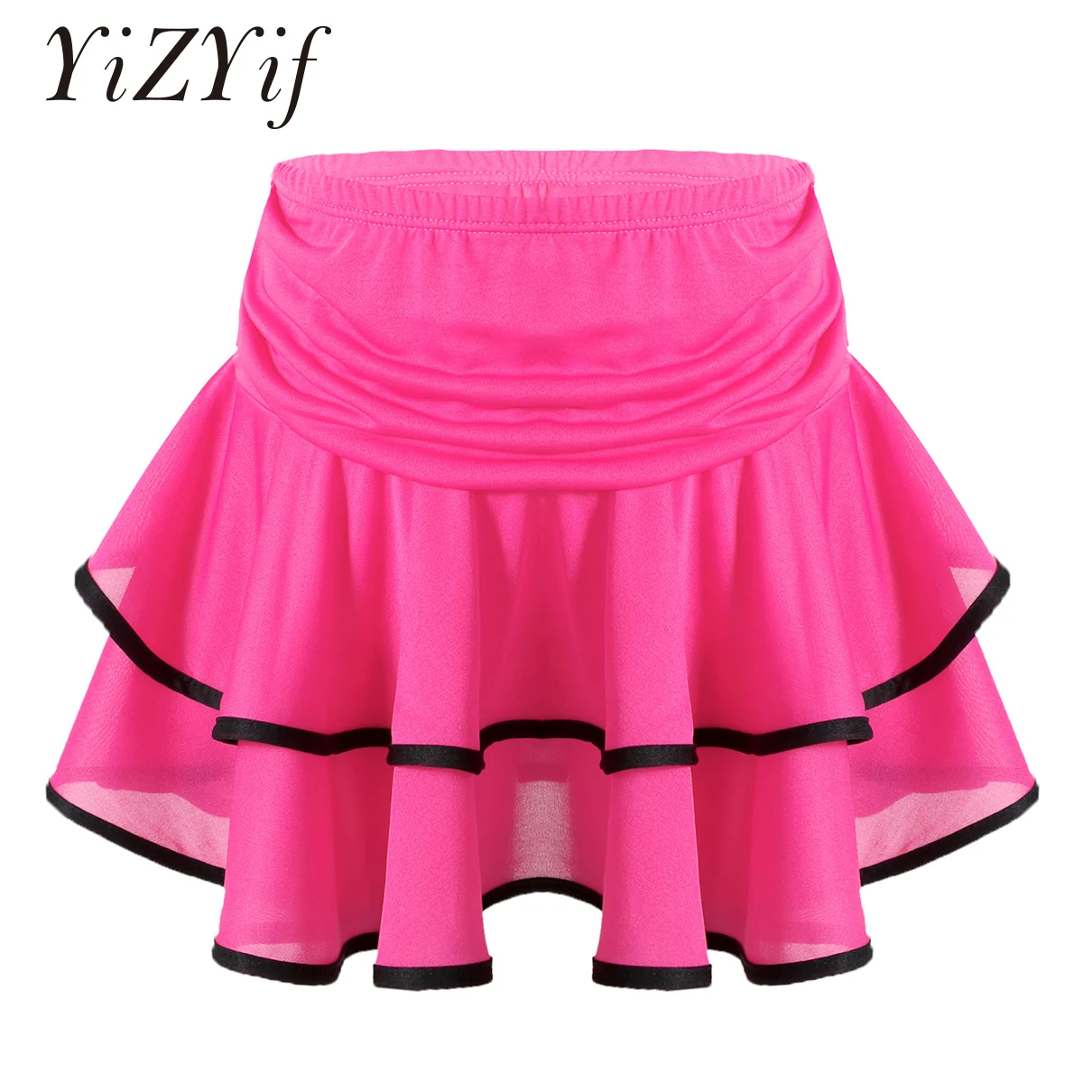 Children Dress for Dancing Latin Dance Dresses for Girls Short Full Sleeve Salsa Tango Kids Dance Costume Skirt Ballroom