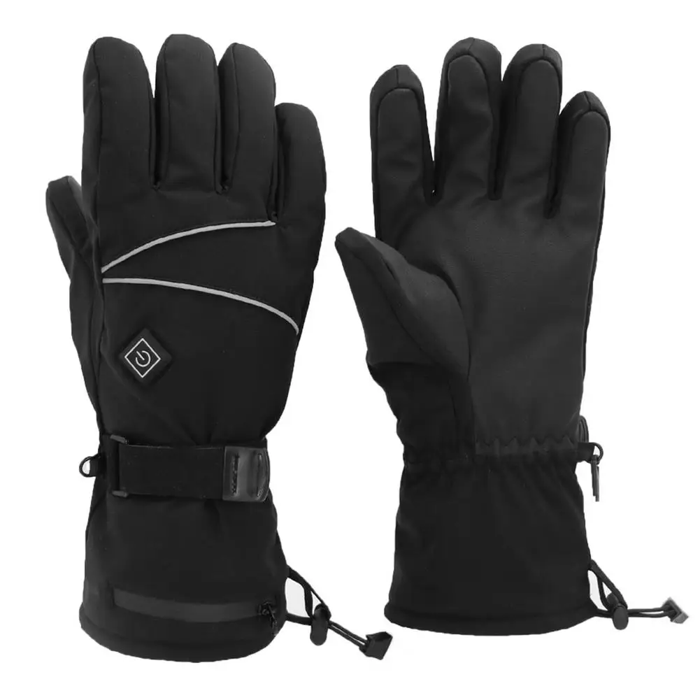 Мотоциклетные Перчатки Guantes с подогревом сенсорный экран на батарейках для езды