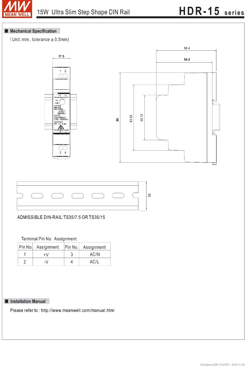 dc 12v 1.25a 15w, fonte de alimentação ultra fina