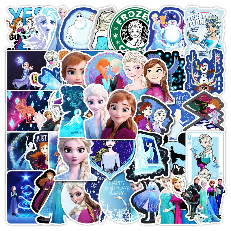 Наклейки Disney Холодное сердце для девочек 10/30/50 шт./лот милые Мультяшные герои