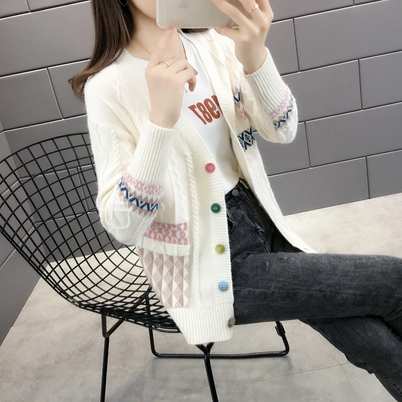#^Special Price 12207 (1 room 4 on 4) film 258 new knitting cardigan sweater 42 women cultivate morality