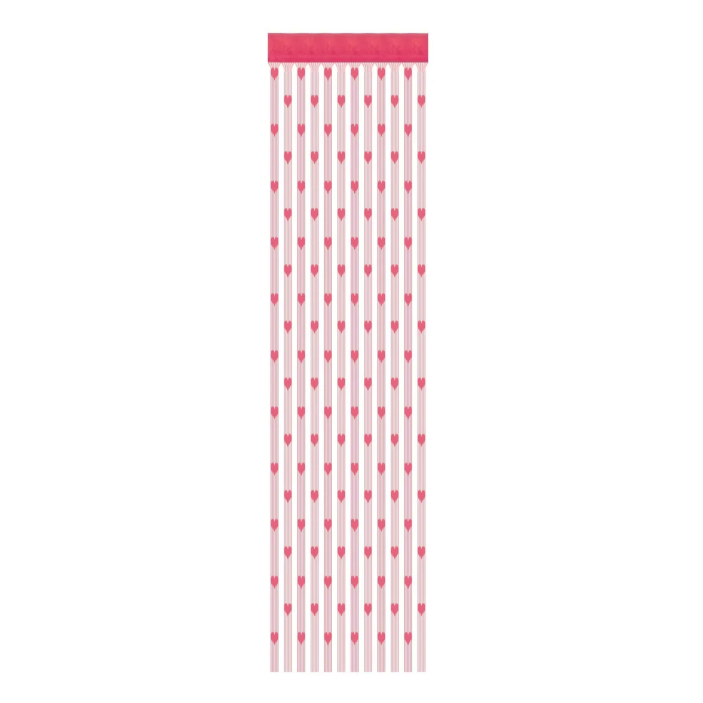 50x200 см Love Heart струнная занавеска для окна или двери разделитель отвесная занавеска подзор специальный дизайн cortinas para la sala# A - Цвет: HOT RED