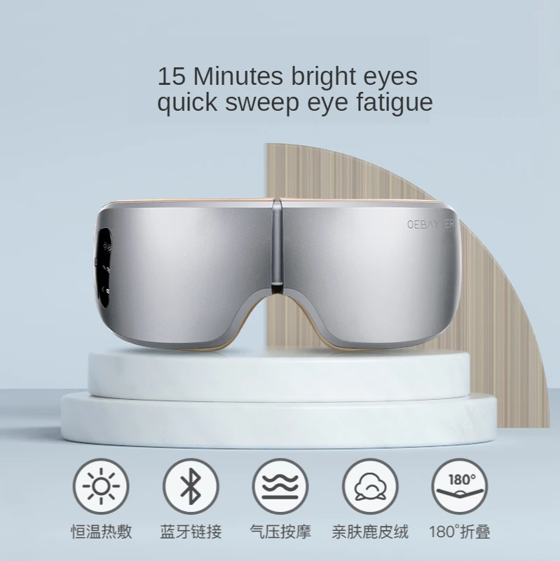 

4D Smart Airbag Vibration Eye Massager Eye Care Instrument Hot Compress Bluetooth Eye Fatigue Massage Glasses