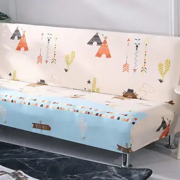 

Armless Elastic Sofa Cover Full Package Folding Sofa Bed Cover Fitted Sheet Universal Full Cover Sofa Towel