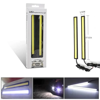 

12V LED STRIP Running Lightes Fog Cob Car Lamp White Day Driving Strip Light Flexible Led Strip/waterproof Car Accessories Parts