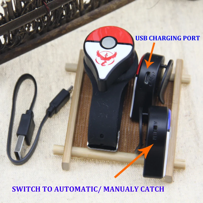 

1PCS New Version Auto Catch Bluetooth Bracelet For Pokemon GO Plus with Rechargeable battery inside with Luxury box