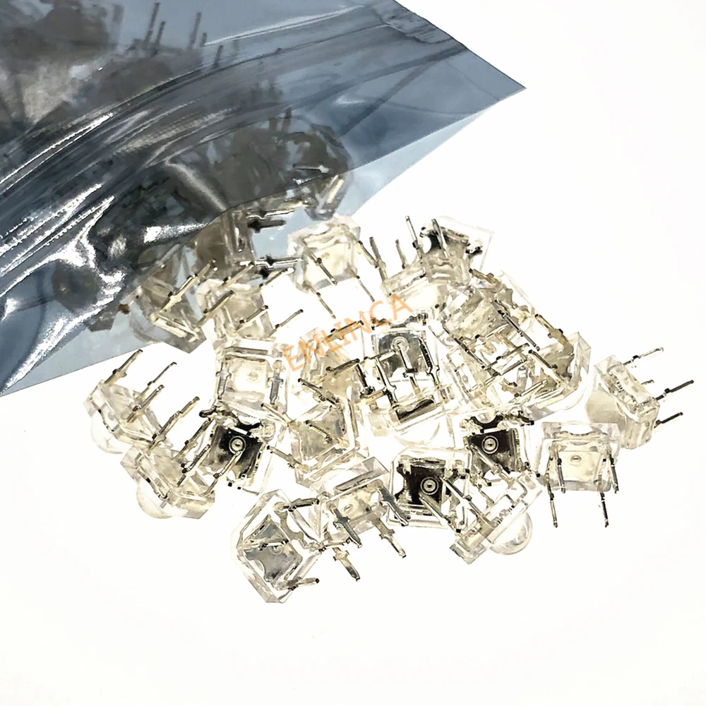 50 Pz 5Mm F5 Piranha Led Bianco Rosso Arancione Ambra Trasparente 5Mm Led Diodo A Emissione Luminosa-Diodi 4-Pin Piranha Led Diodos Luminosità