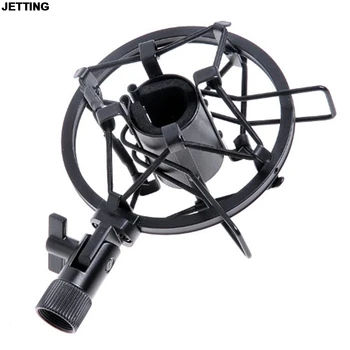 

JETTING Black Mic Microphone Shock Mount Clip Holder Stand Radio Studio Sound Recording Bracket Drop Shipping