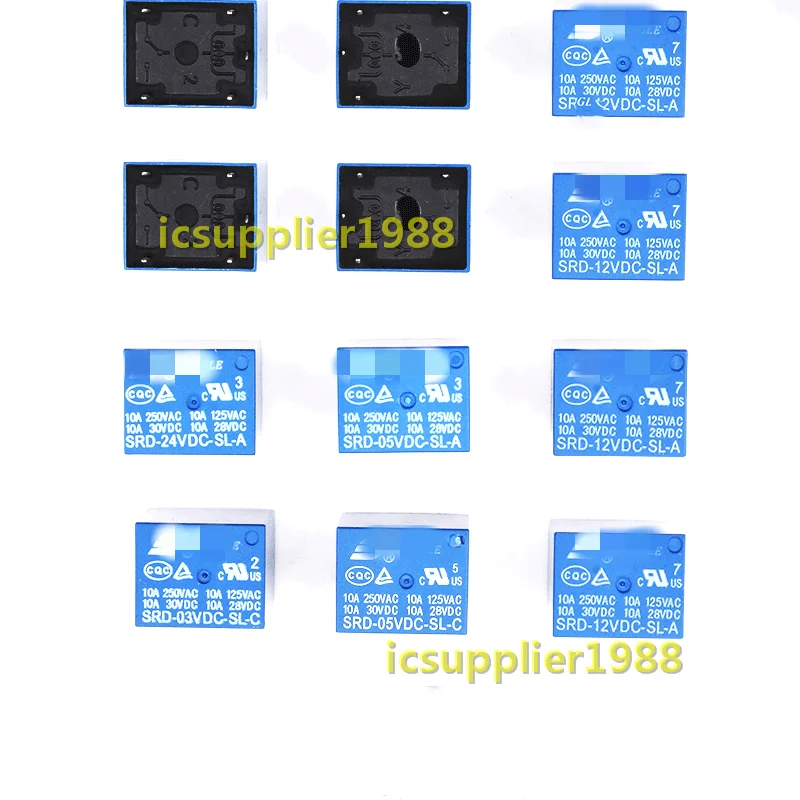 10 шт. реле SRD-05VDC-SL-A SRD-12VDC-SL-A SRD-24VDC-SL-A SRD-48VDC-SL-A 5V 12V 24V 48V 10A 250VAC 4PIN T73 DIP4 | Мобильные