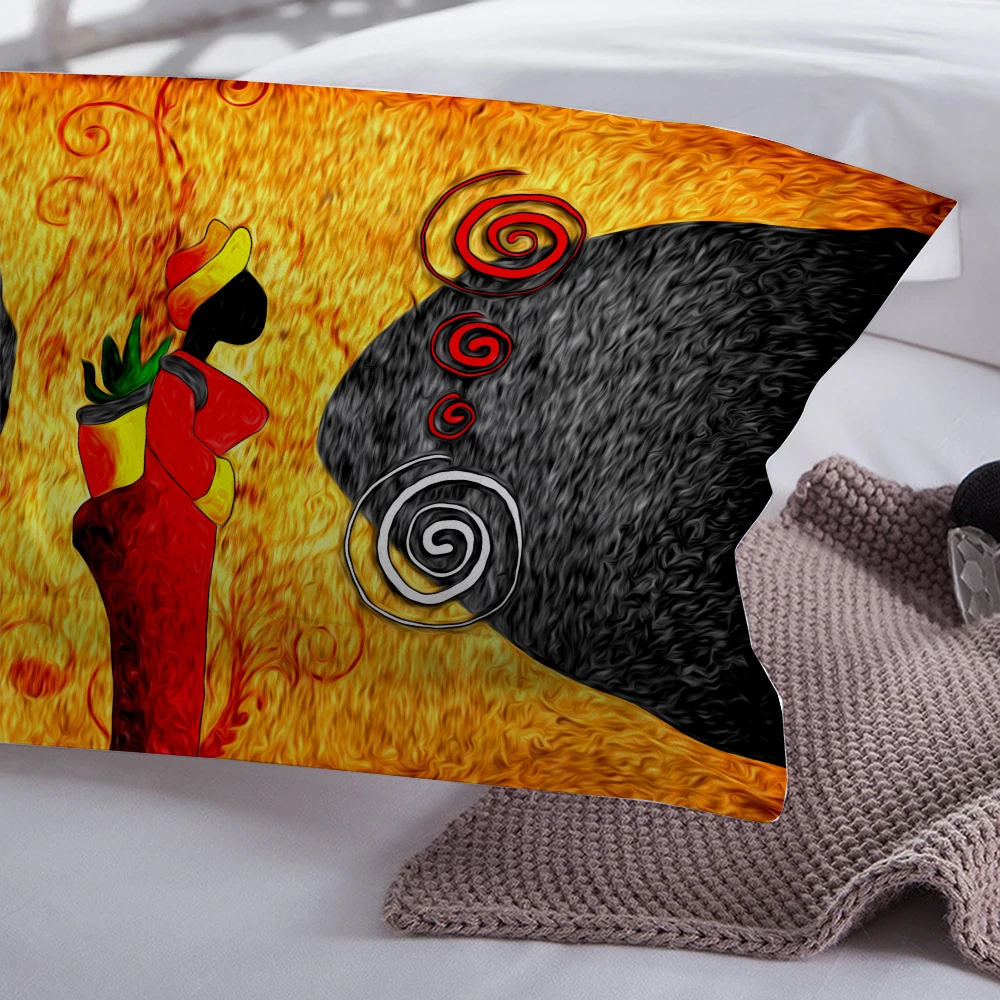 Женский комплект постельного белья в африканском стиле экзотические таможни пододеяльник пустыня домашний текстиль красный оранжевый солнце постельное белье 3 шт. Прямая поставка
