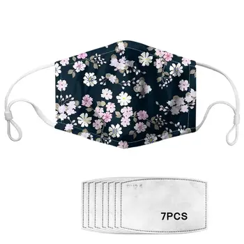 

Girls Children Flowers Prints Mouth Face Mask Winter Anti Dust Washed Reusable Masks Men Fashion Mouth Mask Women Dropshipping