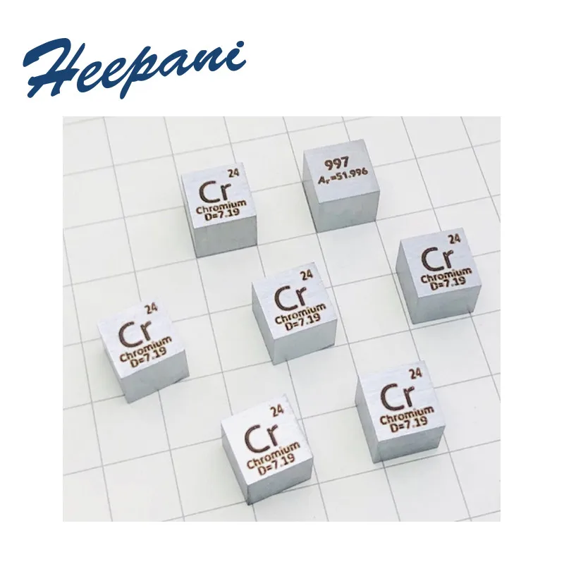 Free shipping Cr metal density cube with 99.7% purity chromium element periodic table ingot  pellet (1)