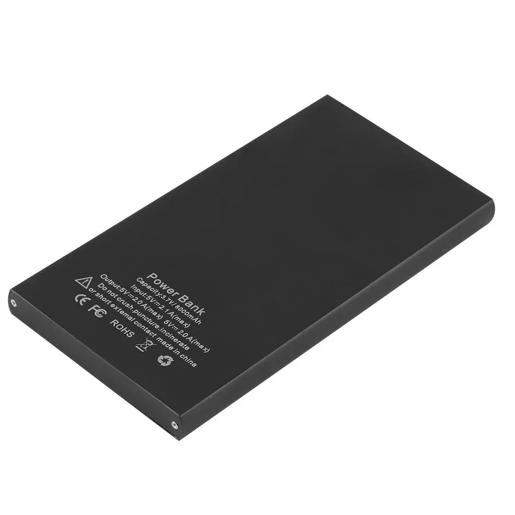 Портативный внешний аккумулятор емкостью 8000 мА · ч с usb type C Quick Charge изысканно