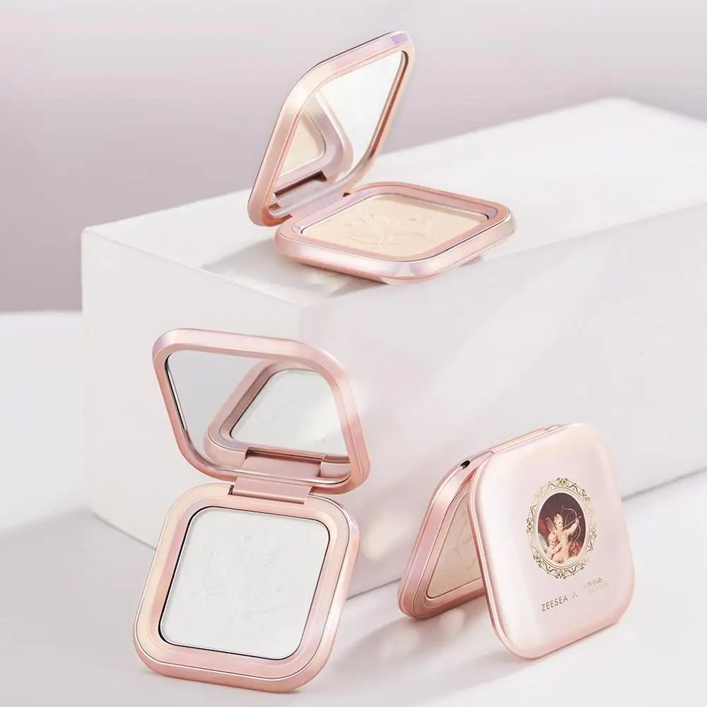 Ceny ZEESEA nowy 2 kolory kontrola oleju ciasto w proszku długotrwały wodoodporny podkład mineralny rozjaśnić zakreślacz paleta do pudru