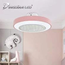 Современный потолочный вентилятор светильник C015 80 Вт AC220V трехскоростной вентилятор для внутреннего освещения вентилятор с дистанционным управлением лампа с регулируемой яркостью для спальни детей