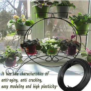 

Garden Tie Strapping Rope 10meters Plastic Coated Iron Wire Gardening Binding Wire Flower DIY YU-Home