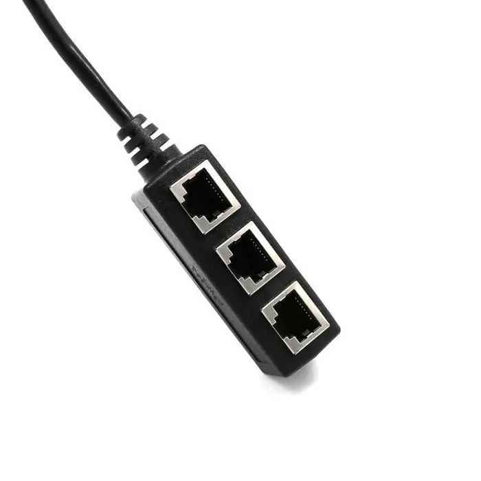 RJ45 Y Splitter адаптер 1-3 порта Ethernet кабель-коммутатор для CAT 5/CAT 6 LAN разъем Ethernet VJ-Drop