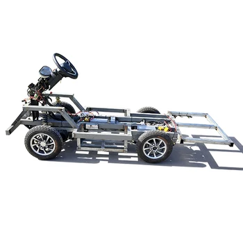 

Custom Electric four-wheel vehicle frame chassis front and Rear dual-drive controller disc brake shock absorber spring accessori