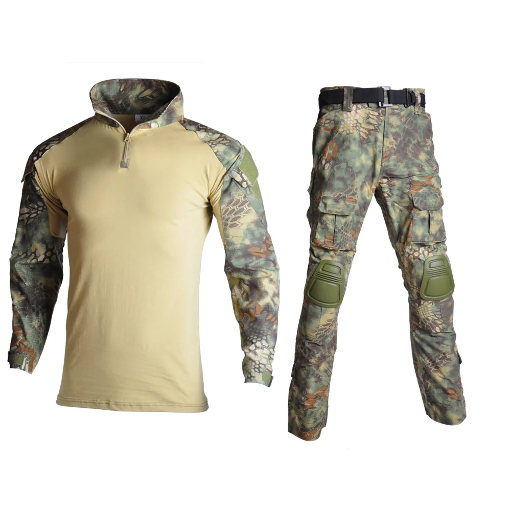 Kryptek Mandrake BDU G3 Униформа рубашка и брюки страйкбол Painball Боевая Тактическая Военная форма W/Наколенники охотничья одежда