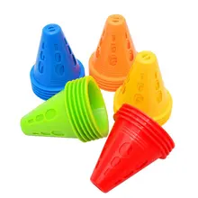 

20PCS/lot Skating Marker Cones Roller Football Soccer Marker Cup Speed Training Equipment Slalom Roller Skate Pile Marking Cup