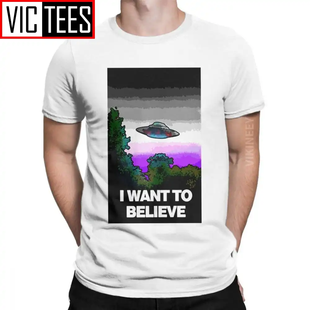 私は信じたい無性 Tシャツ男性綿ヴィンテージ Tシャツラウンドネック Asexuality Lgbt Lgbtq エース T Shirts Aliexpress