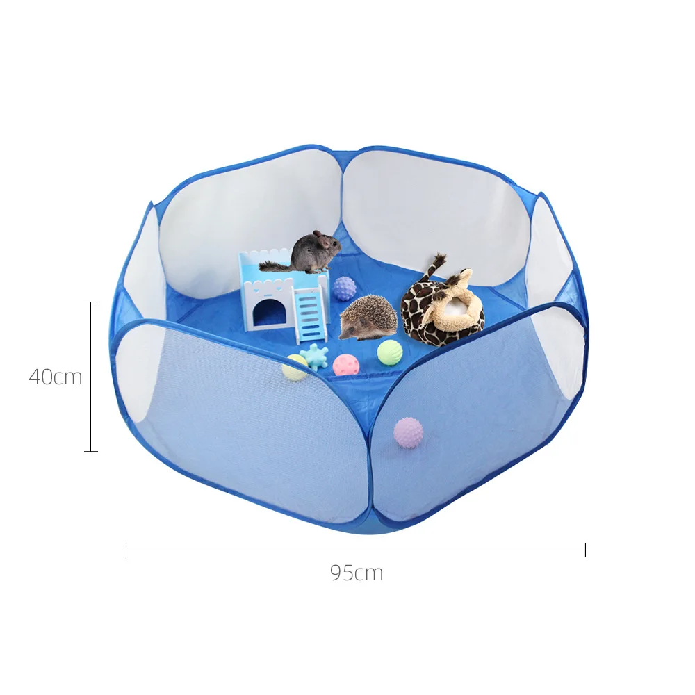 Title 7, Folding Pet Tent Dog House Octagonal Cage For C...