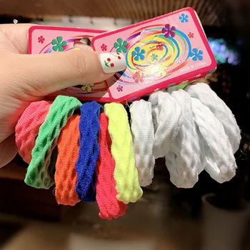 

New Women Girls 6CM Nylon Elastic Rubber Bands Scrunchies Trendy Solid Color Hair Ropes Ponytail Holder Fashion Hair Accessories