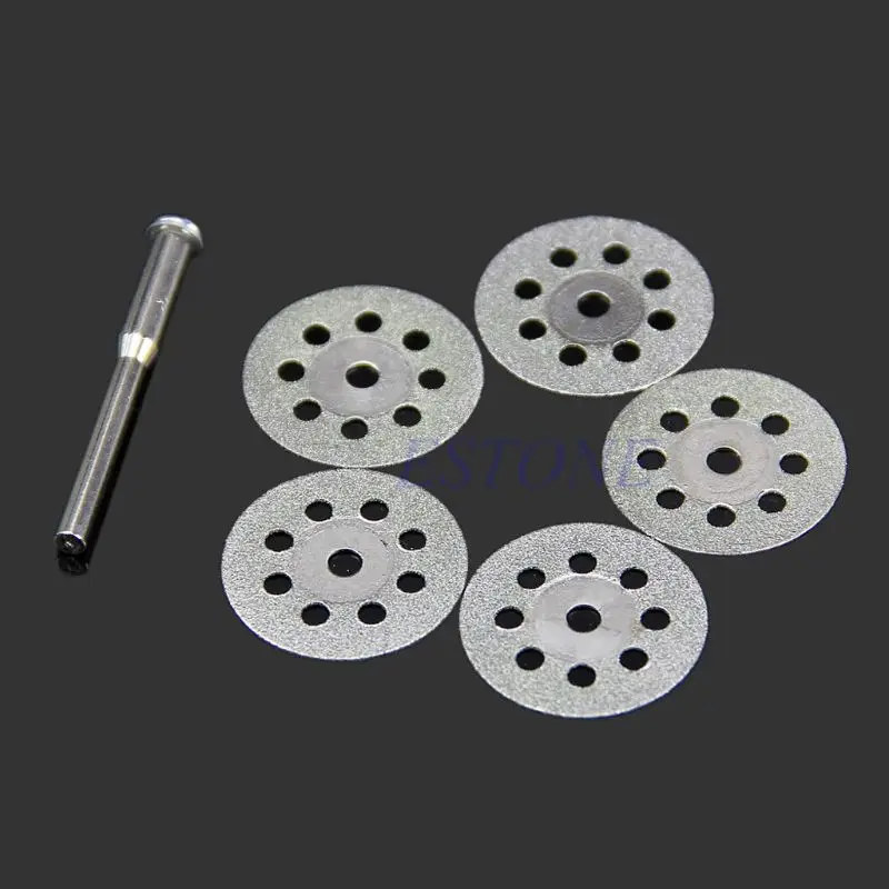 

Drop Shipping 5PCS Mini Sharp 22mm Tools With A Rod Rotary Diamond Cutting Discs Disks