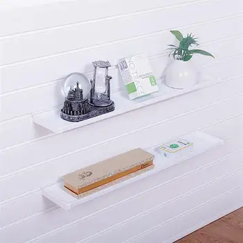 

1/2PC PVC Trough Plate Tray Plastic Slotted Laminate Holder Upper Board Storage Rack Household Board Holder Home Shop Use 40CM