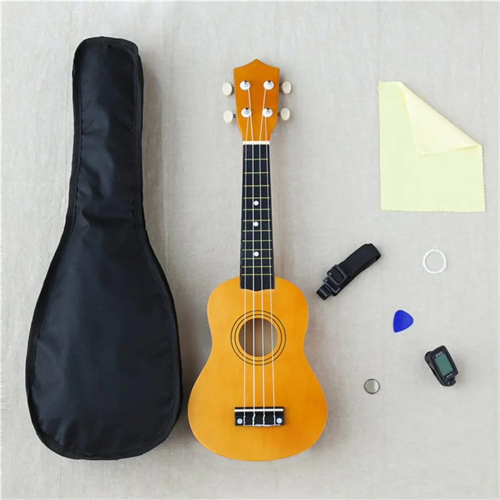 Концертные Гавайские гитары укулеле 21 дюймов Sapele Набор для начинающих с зажимом тюнер светильник вес подходит для сольной игры пение караоке