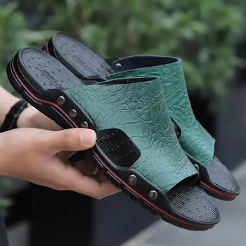 

GOODRSSON men's slippers men's shoes slippers soft casual summer men's comfortable wear-resistant slippers