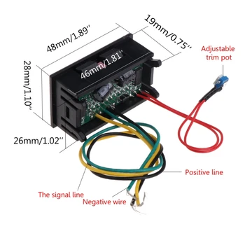 

12V Universal Motorcycle Car Oil scale meter LED Oil Fuel level Gauge Indicator F1FC