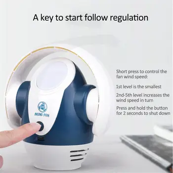 

USB Mini Table Fan Rechargeable Fan Bladeless Oscillating Aromatherapy Fan For Home Office