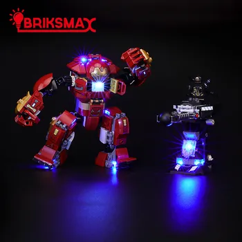 

BriksMax Led Light Up Kit For the Hulkbuster Smash-Up Building Blocks Compatible With 76104
