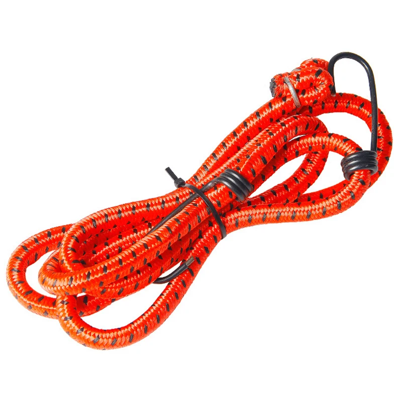 

Mountain Bike Bicycle Luggage Rope Rack Strap 140cm Elastic Rubber Cord Solid rubber + Metal hook