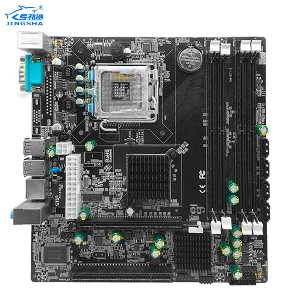 Настольная P45 материнская плата LGA 775 771 двойная плата DDR2 Поддержка Intel Xeon L5420