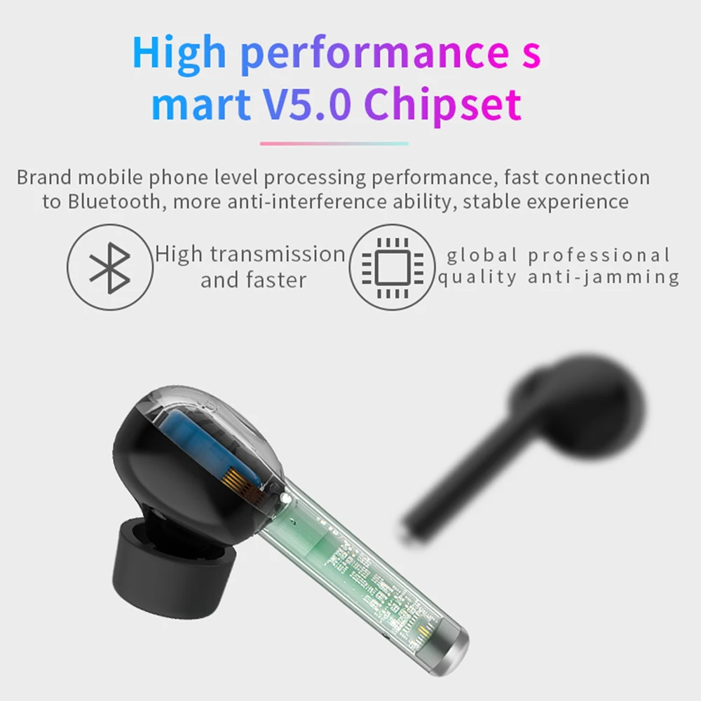 TW40 TWS Wireless Earphones With Microphone Handsfree Bluetooth Headphone for iPhone Huawei Finger Touch Sport Bluetooth Earbuds