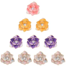 5 шт./лот Новые оснастки ювелирные изделия мода красота цветок Стразы Кнопки подходят серебро 18 мм DIY браслет с украшением в виде кнопки для женщин