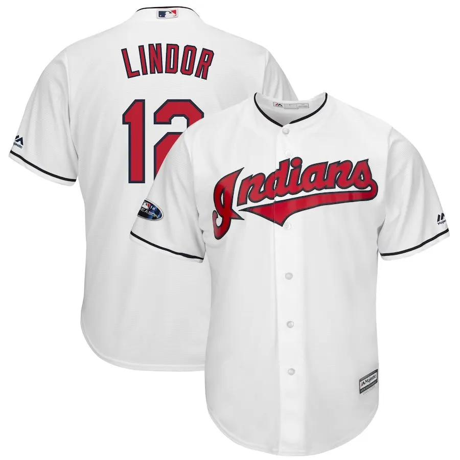 Зеленый Мужчины Кливленд Майкл Брэнтли Джейсон Kipnis Corey Kluber Edwin Encarnacion Jose Ramirez Francisco Lindor Trevor Bauer Jersey - Цвет: Зеленый