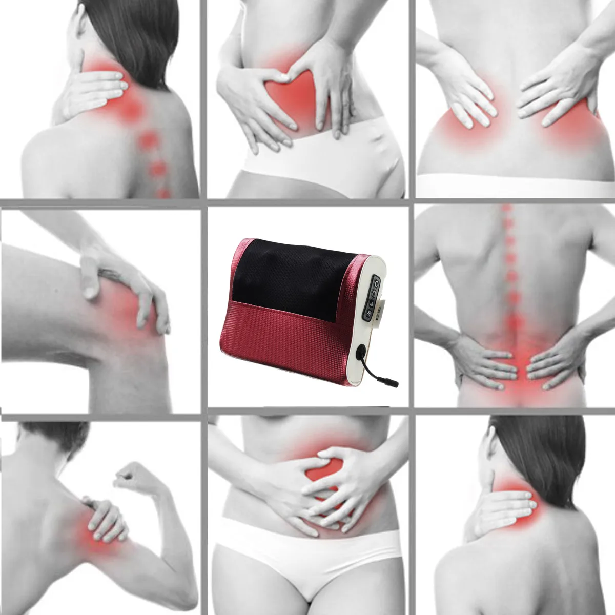 Ombro para trás do Corpo de Aquecimento Dispositivo de Massagem Nova Pescoço Infravermelho Massagem Elétrica Travesseiro Cervical Shiatsu Saudável Relaxamento 2020 8 Computers & Electronics