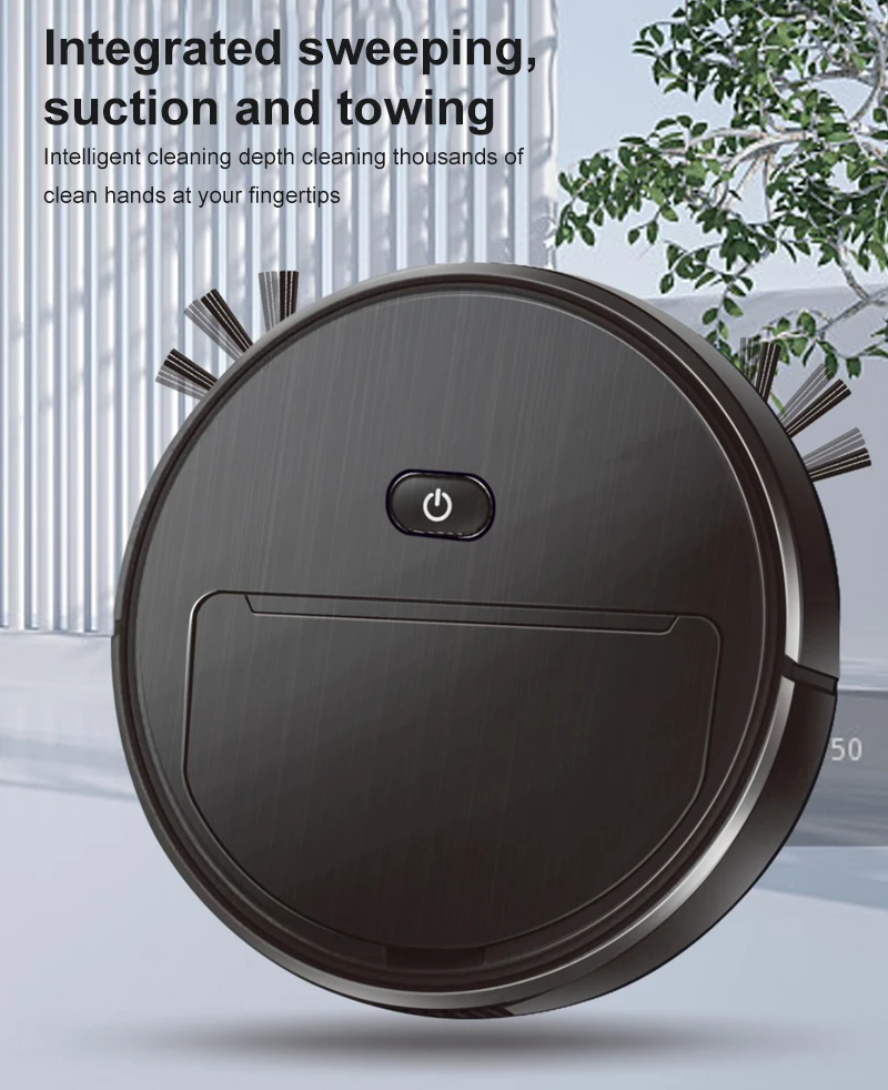 Automatic Smart Robot Vacuum Cleaner Small Vacuum Cleaners Sweeping Robot Floor Dirt Auto Home USB Rechargeable Cleaning Machine