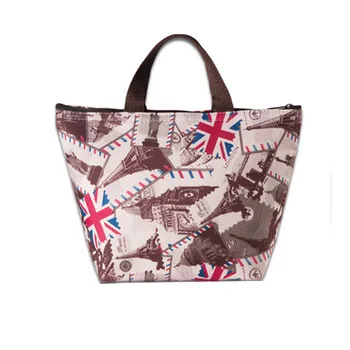 

Top Quality Oxford Insulated Lunch Zipper Bags Kid Mumy Handbag for School Office Travel