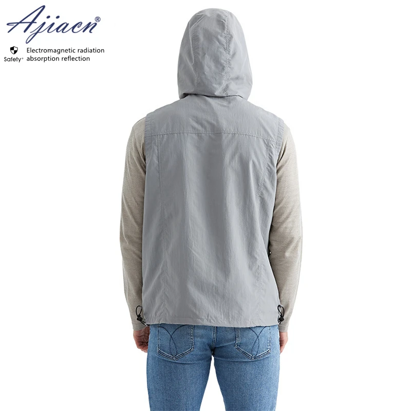 전자기 방사선 보호 후드 조끼 5g 통신 신규, 에너지 차량, EMC 실험실 EMF 차폐 의류