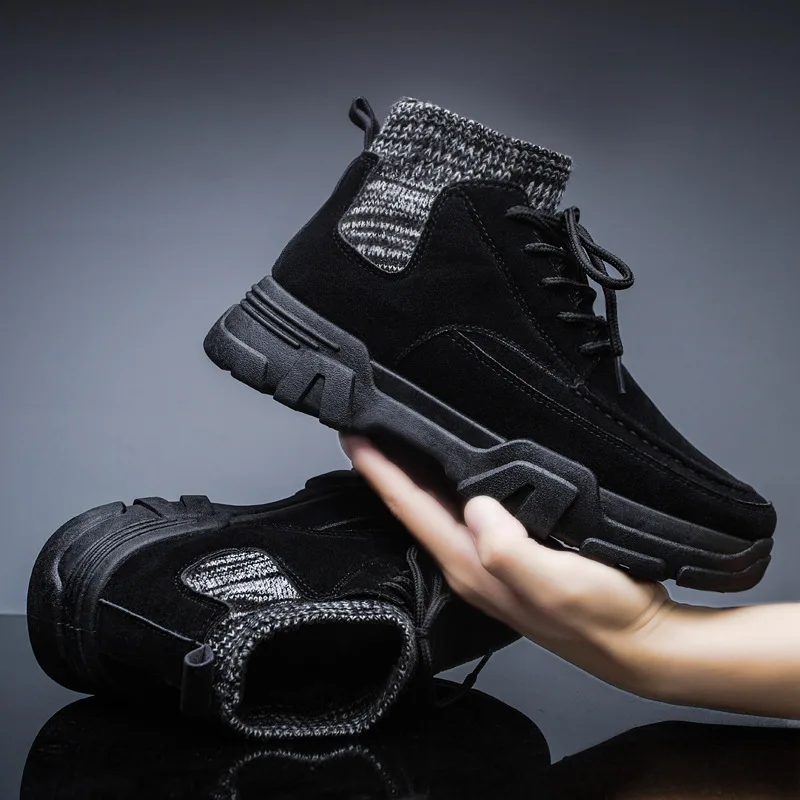 

2019 Winter Workwear Trend England Wind New Style Men's Martin Boots Hight-top England Retro Yarn Mouth Handmade Men's Boot