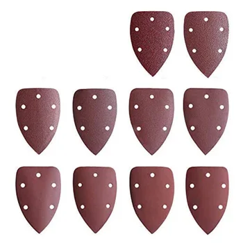 

80Pcs Mouse Sanding Sheets Sander Pads 5 Holes Detail Sander Paper Sandpaper Assorted Grits