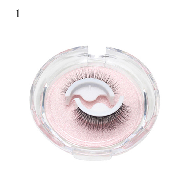 Self-adhesive False Eyelashes Glue Free Eyelash 3d Strip Reusable Lashes Extension 3 Seconds To Wear Faux Mink Eyelash