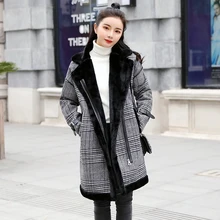 Высококачественное Брендовое элегантное клетчатое шерстяное пальто весенне-зимнее пальто женское лоскутное покрытое теплое шерстяное пальто