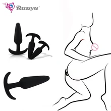 Black Soft Silicone Anal Butt Plug Prostate Adult Gay Products Anal Plug Mini Erotic Bullet Vibrator Private Good for Men Women