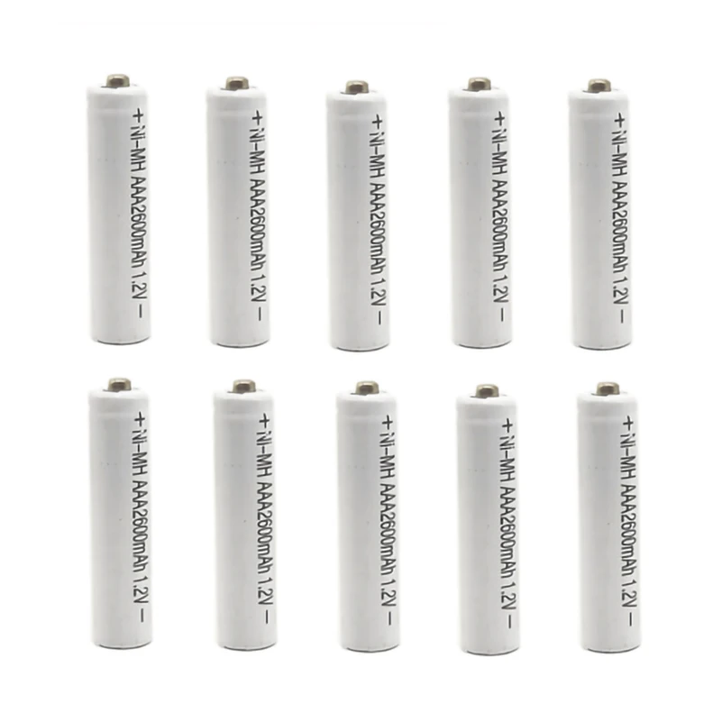 16 шт AAA Ni-MH 2600mAh 1,2 V перезаряжаемые батареи подходят для большинства электронных продуктов, таких как игрушки MP3